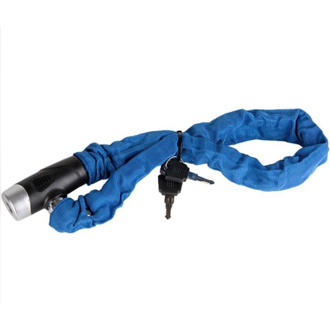 Замок TECH TEAM велосипедный 8х1000 mm ключ GK105.206 1/12 GK105.206 NN002688